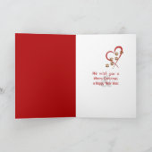 Carte Retriers d'or de Noël pour vétérinaire (Intérieur)