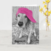 Carte Retriever Bientôt (Fleur jaune)