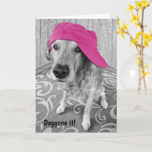 Carte Retriever Bientôt (Fleur jaune)