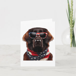 Carte Retriever Dog 4 juillet American Ind à revêtement