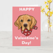 Carte Retriever doré (Fleur jaune)