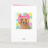 Carte Retriever doré (Dos)