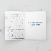 Carte Rétrificateur doré diplômé avec Casquette bleu (Intérieur)