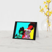 Carte rétro (Fleur jaune)