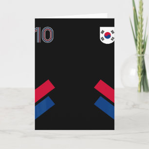 Carte Retro10 Corée du Sud Footll Corée du Sud Football