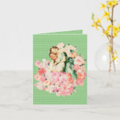 Carte Rétro 1950 Couple (Fleur jaune)