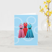 CARTE RETRO 1950 RESSES GREETING CARD (Fleur jaune)