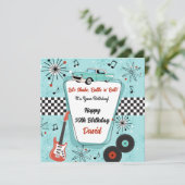 Carte Retro 1950's Diner Birthday (Debout devant)