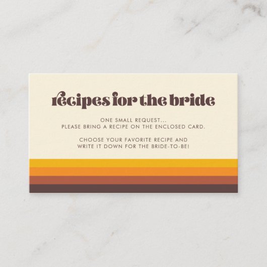 Carte Retro 60s Vintage Mid Century Recette (Devant)