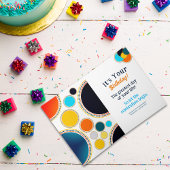 Carte Retro amusant 80’s Joyeux Anniversaire Abstrait Pe