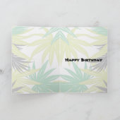 Carte Rétro anniversaire de partie de plage de Pin- de (Intérieur)