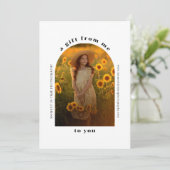 Carte Retro Arch photo certificat cadeau photo (Debout devant)