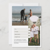 Carte Retro Arch photo certificat cadeau photo (Dos)