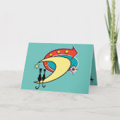 Carte Retro Atomique Era MCM Cool Cat Moon Toutes les oc (Devant)