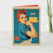 Carte Retro Baker Pin-Up (Devant)