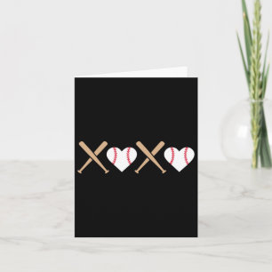 Carte Retro Baseball Xo Valentines Day Ennuis Baisers Ad