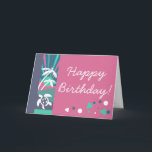 Carte Retro Beach Sunset Heureux voeux d'anniversaire<br><div class="desc">Décor rétro sur la scène de plage look Joyeux design d'anniversaire. Bien que le message intérieur soit écrit pour un adulte, il peut être facilement modifié comme souhaité pour n'importe quel âge. Design original par Holiday Hearts Designs (tous droits réservés). Si vous avez besoin d'aide pour customiser cette conception, veuillez...</div>