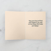 Carte Retro Bison Buffalo Joyeux anniversaire (Intérieur)