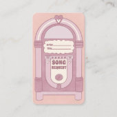 Carte Retro Blush Jukebox (Devant)