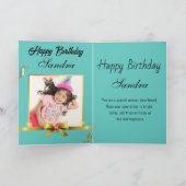 Carte Retro Bonne fille d'anniversaire (Intérieur)