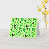 Carte Rétro Boomerang & Shamrock (Fleur jaune)