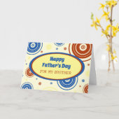 Carte Retro Brother Happy Fête des pères (Fleur jaune)