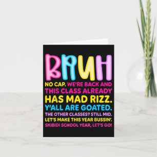 Carte Retro Bruh Nous Retour Aucun Casquette Bruh Était