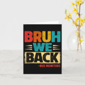 Carte Retro Bruh On Rentre Dans Le Bain Surveillants De  (Fleur jaune)