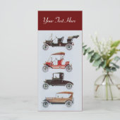 Carte RETRO CARS 2- réparation automobile (Debout devant)