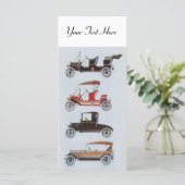 Carte RETRO CARS 2- réparation automobile (Debout devant)