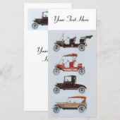 Carte RETRO CARS 2- réparation automobile (Devant / Derrière)