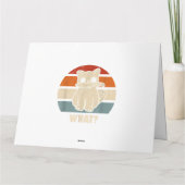 Carte Rétro Ce Chat Couteau Meow Kitty Funny Chats Maman (Dos)