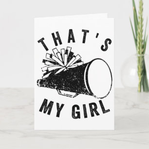 Carte Rétro C'est Ma Fille Cheer Maman Cheer Fille Menan