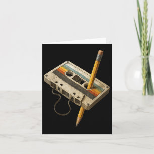 Carte Retro Cette Et Pencil Drôle 80s 90s Mixtape Nosta