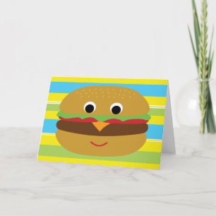 Carte Retro Cheeseburger