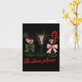 Carte Retro Christmas Please Retro Festive Tail Coquette (Fleur jaune)