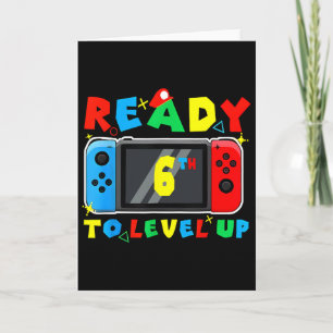 Carte Retro Ck Retour à l'école 6ème Prêt à passer au ni