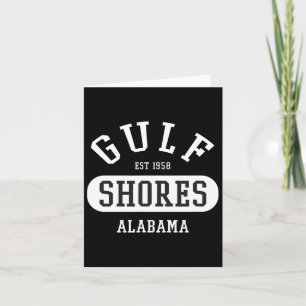 Carte Retro College Style Gulf Shores Al Femmes Hommes E