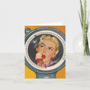 Carte Retro Congratulations Weight Goal Achieved Card