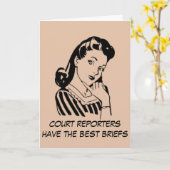 Carte Retro Court Reporters ont le Meilleur Devis de not (Fleur jaune)