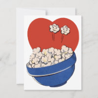 Retro Cute Humour, Bowl of Popcorn pour les films!