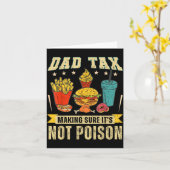 Carte Retro Dad Tax Making Sure It's Not Ison Funny Fath (Fleur jaune)