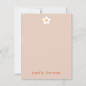 Carte Retro Daisy Note personnalisée (Devant)