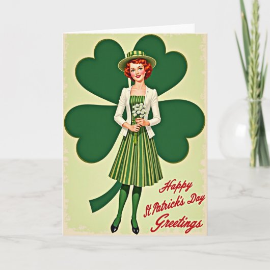 Carte Rétro de la Saint-Patrick (Devant)