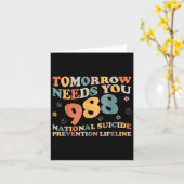 Carte Retro Demain A Besoin De Vous Un Chercheur En Prév (Fleur jaune)
