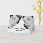 Carte Retro Do Tell Birthday (Fleur jaune)