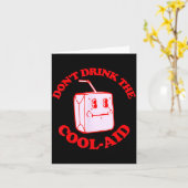 Carte Retro Don't Drink The Cool-aid  (Fleur jaune)