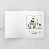 Carte Rétro Drôle Fête des Pères (Intérieur)