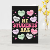 Carte Rétro Drôle Mes Élèves Sont Saint-Valentin Profess (Fleur jaune)