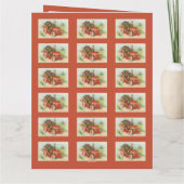 Carte Retro Drôle Thanksgiving mèmes mignonne Turquie De (Dos)